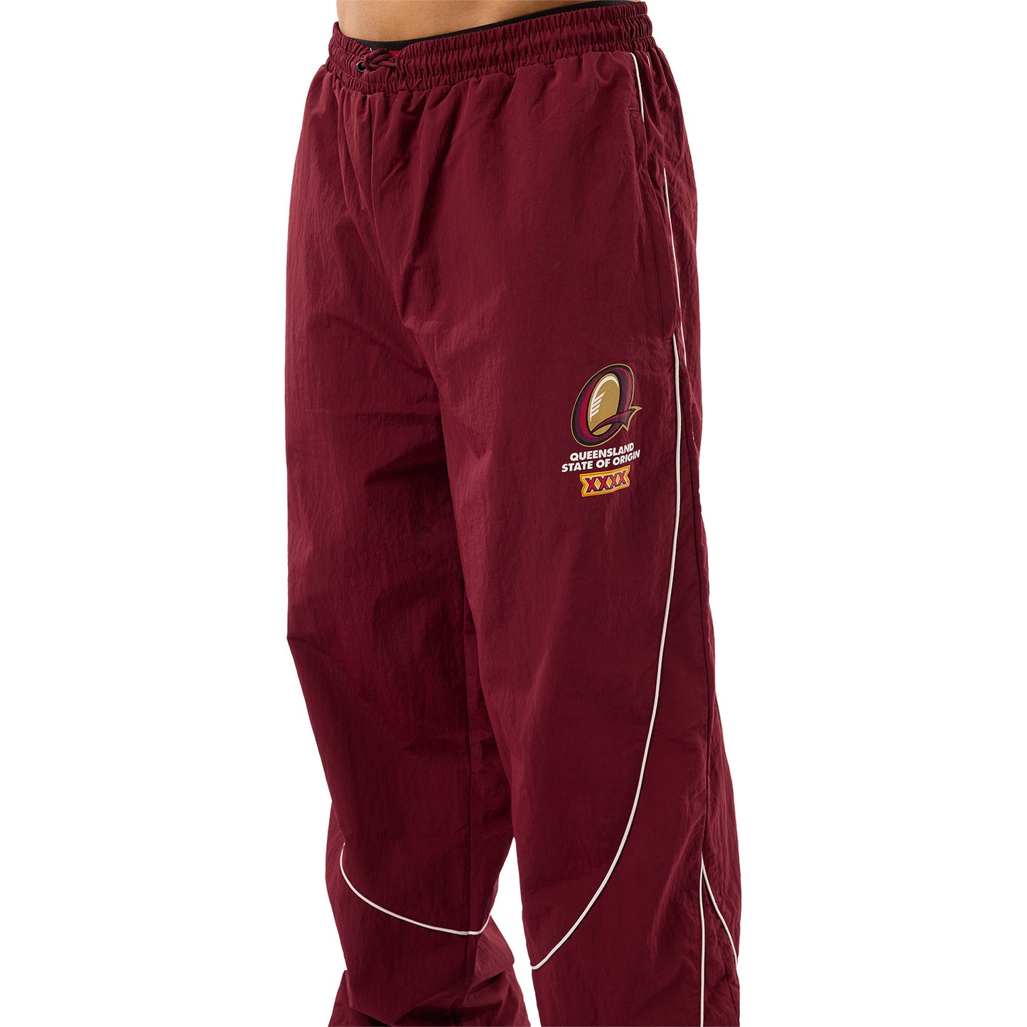 QLD Maroons Mens Nylon Tracksuit Pant