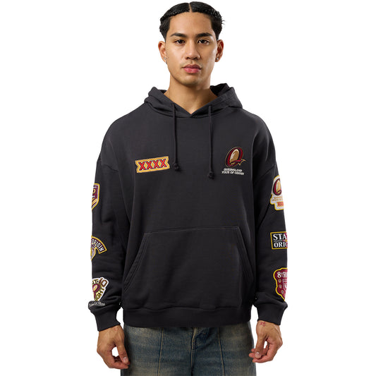 QLD Maroons 8 Straight Box Hoodie - View 1