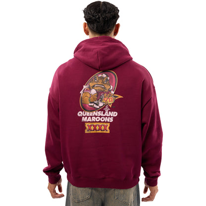 QLD Maroons XXXX Toad Box Hoodie - View 2