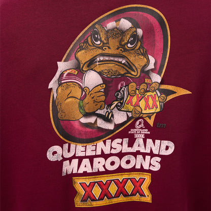 QLD Maroons XXXX Toad Box Hoodie - View 5
