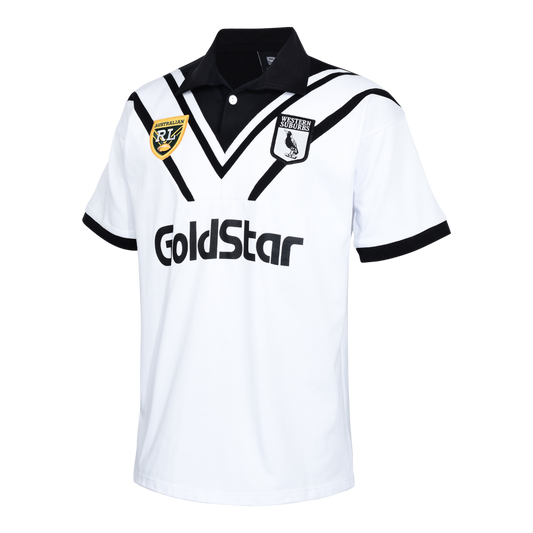 Western Suburbs Magpies 1995 Retro Jersey - View 1