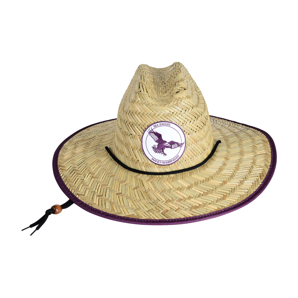 Sea Eagles Adult Retro Straw Hat