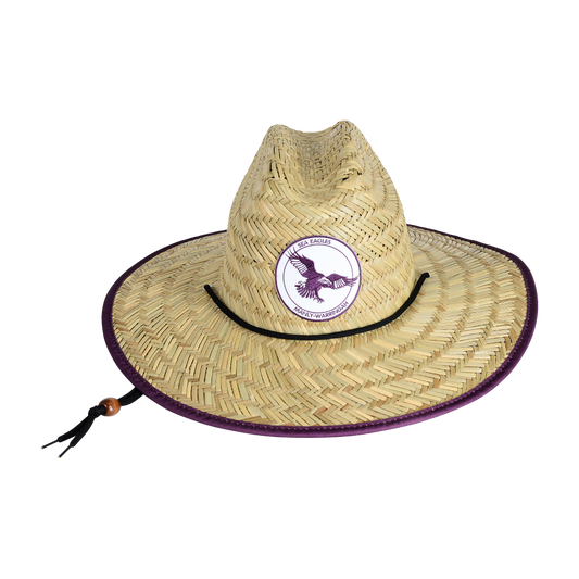 Sea Eagles Adult Retro Straw Hat - View 1