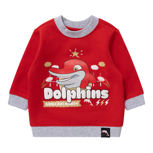 Dolphins Baby Puff Crew Neck - View 1