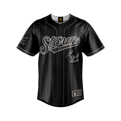 Melbourne Storm Adult Blackout Baseball Shirt - View 1