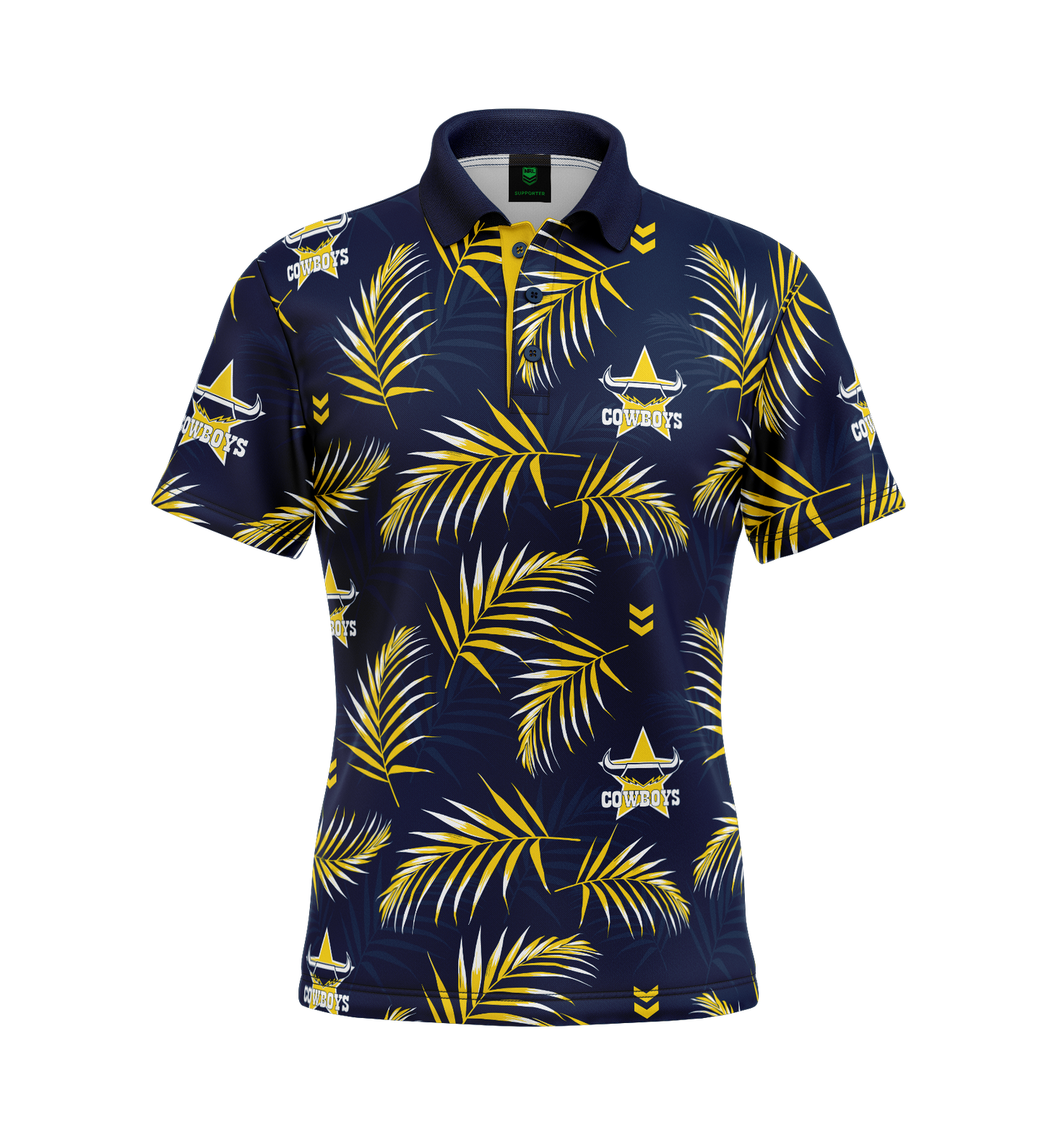 North Queensland Cowboys Adult Palm Beach Golf Polo Shirt