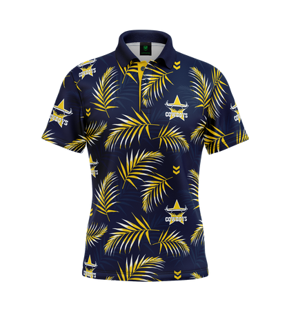 North Queensland Cowboys Adult Palm Beach Golf Polo Shirt - View 1