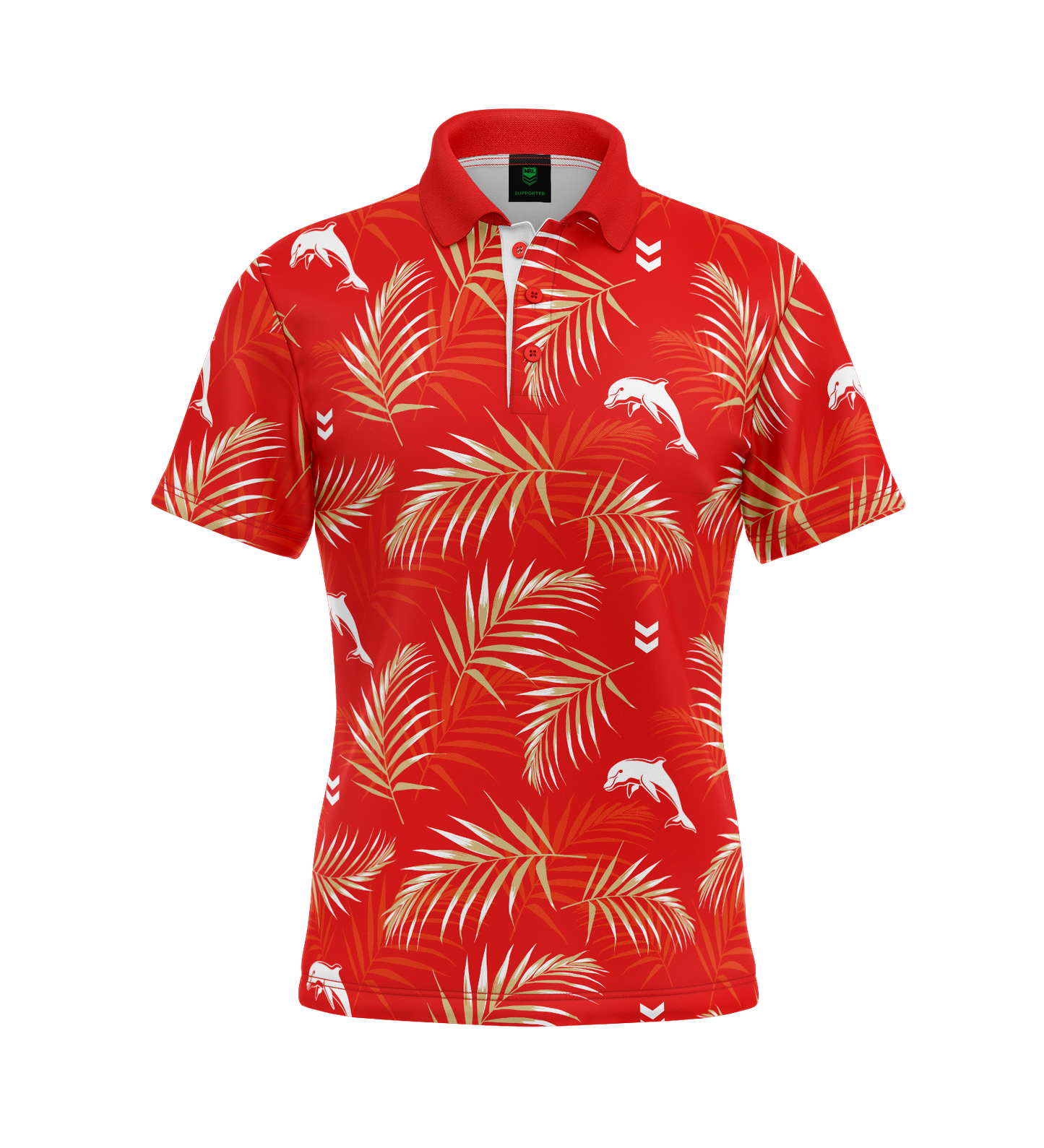 Dolphins Adult Palm Beach Golf Polo Shirt
