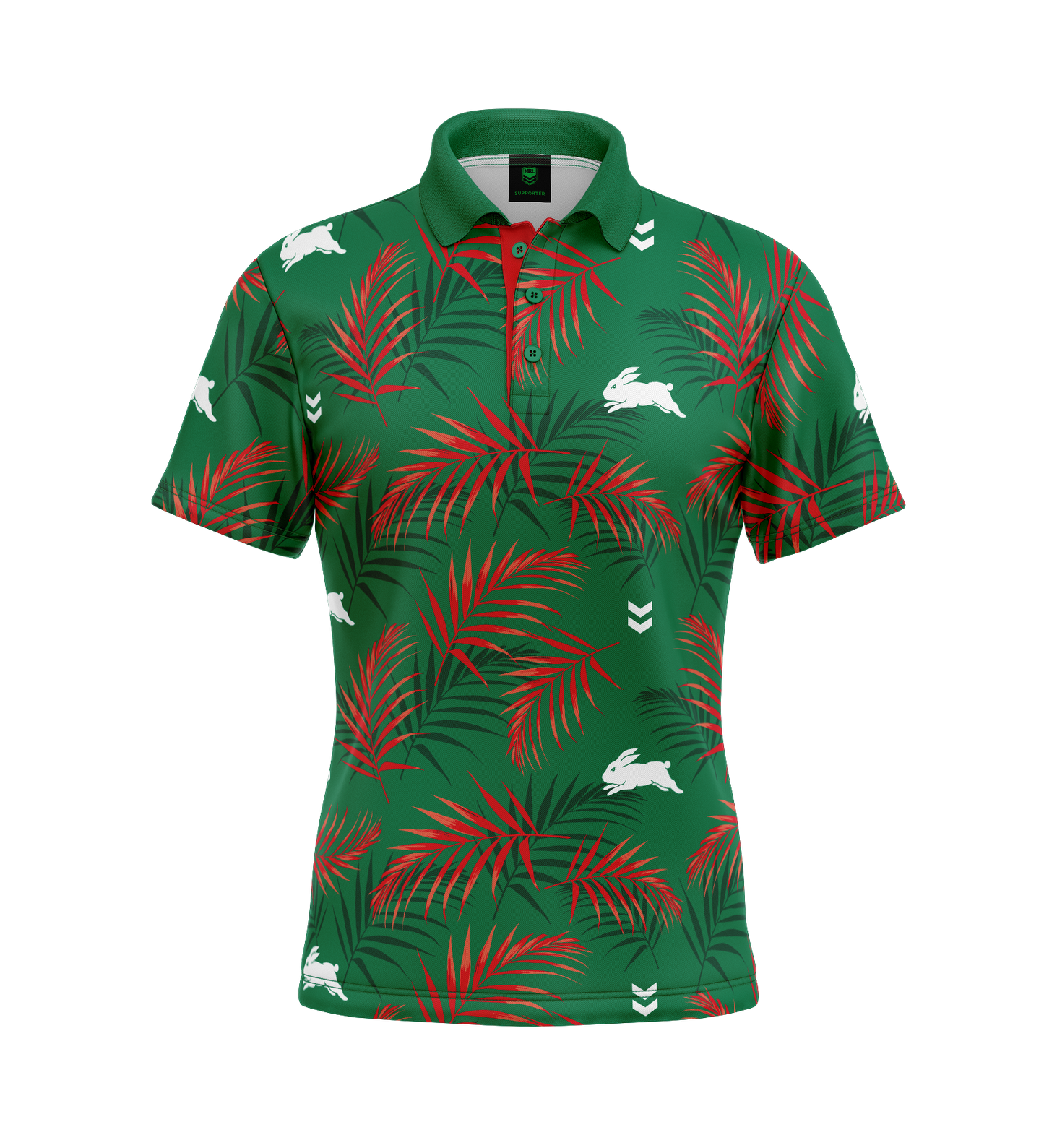 South Sydney Rabbitohs Adult Palm Beach Golf Polo Shirt