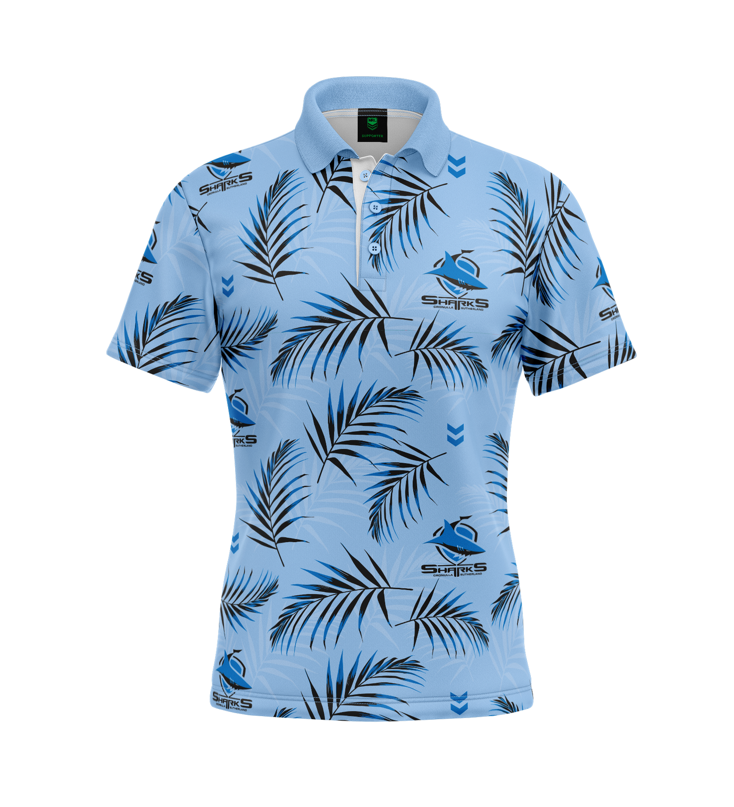 Cronulla-Sutherland Sharks Adult Palm Beach Golf Polo Shirt