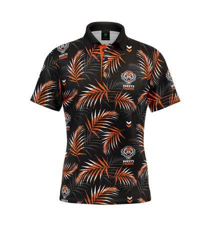 Wests Tigers Adult Palm Beach Golf Polo Shirt - View 1