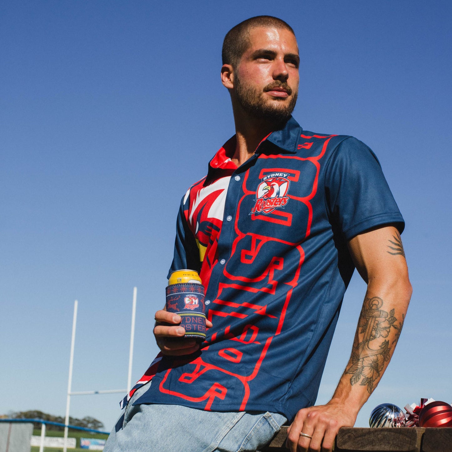 Sydney Roosters Mens 'Showtime' Party Shirt
