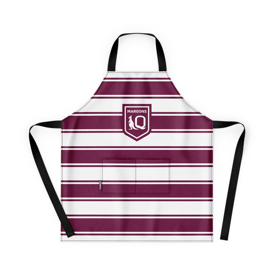 QLD Maroons Snagged Bbq Apron - View 1