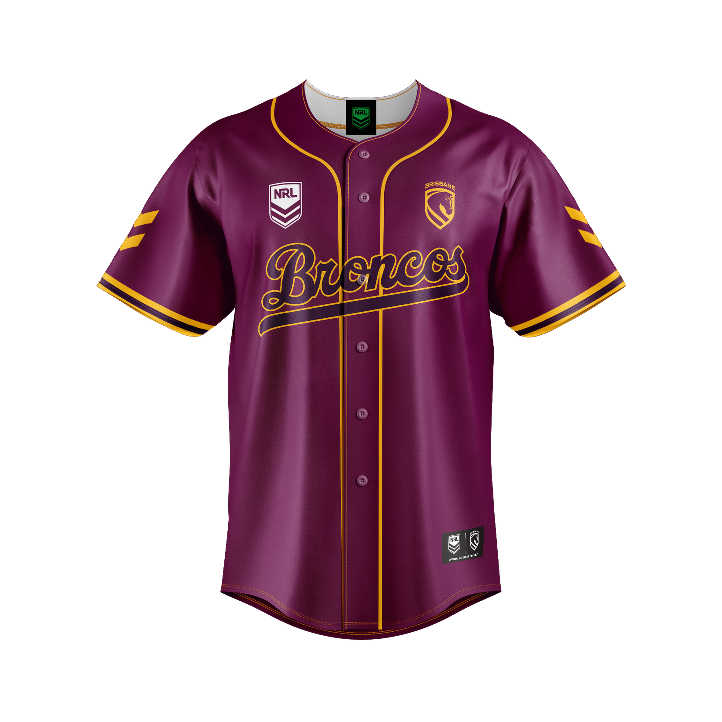 Brisbane Broncos Homer Baseball Shirt