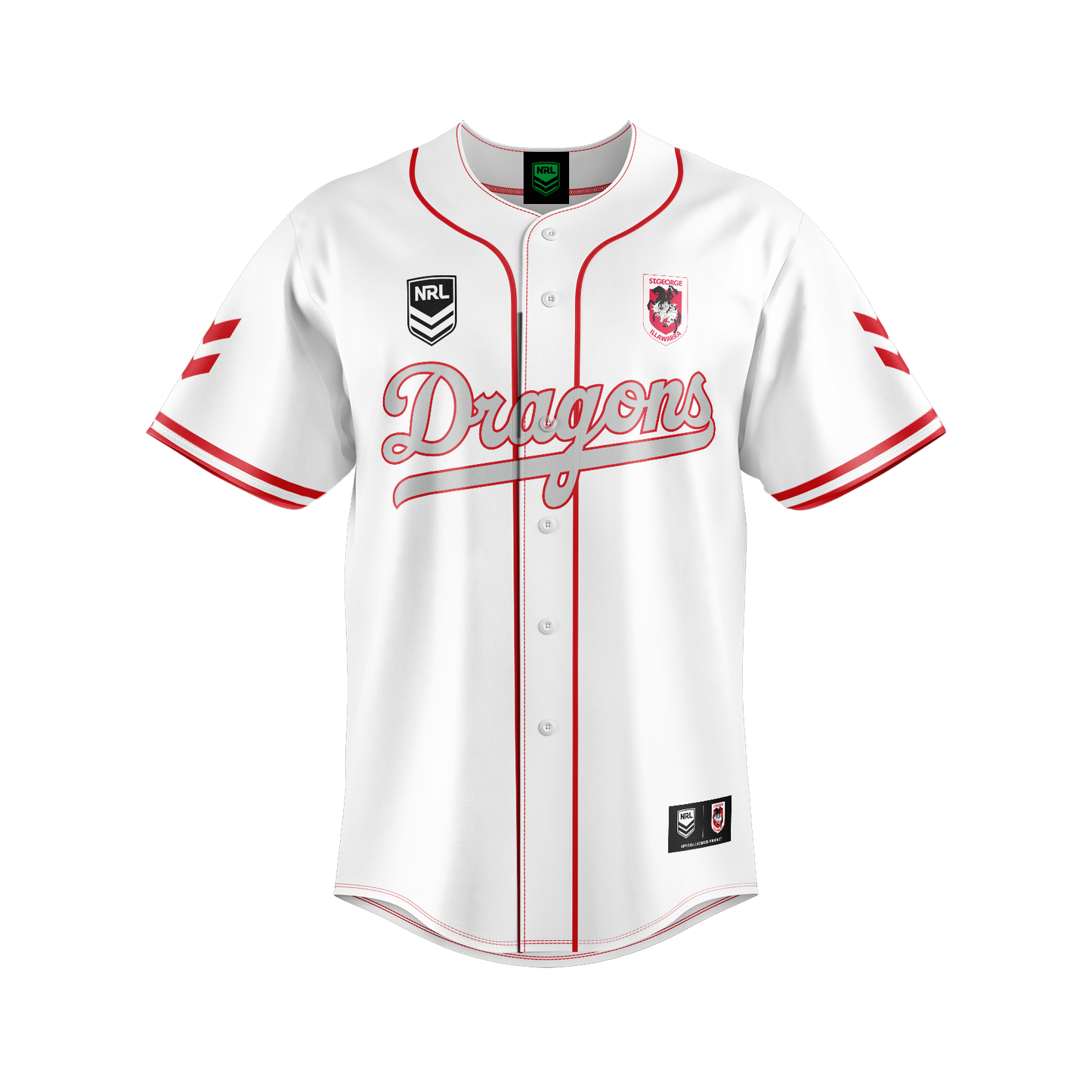 St George Illawarra Dragons Homer Baseball Shirt