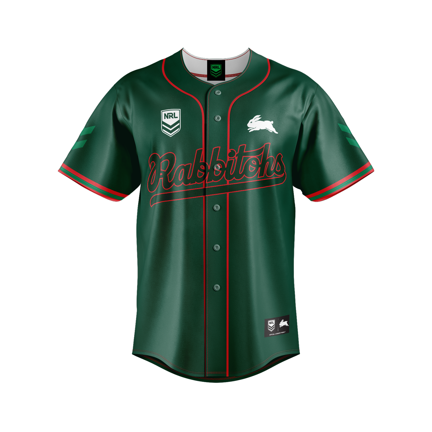 South Sydney Rabbitohs Homer Baseball Shirt
