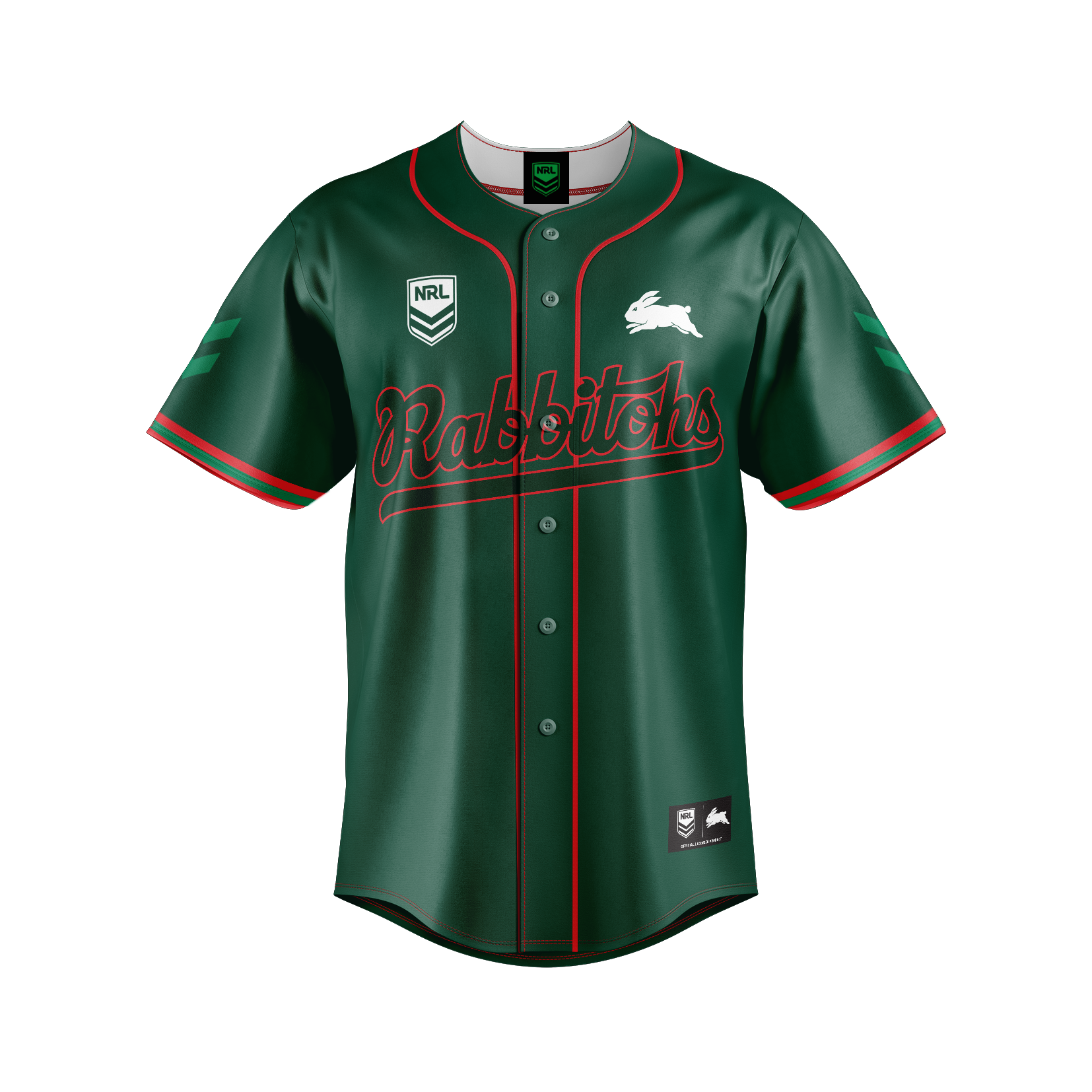 South Sydney Rabbitohs Homer Baseball Shirt - View 1