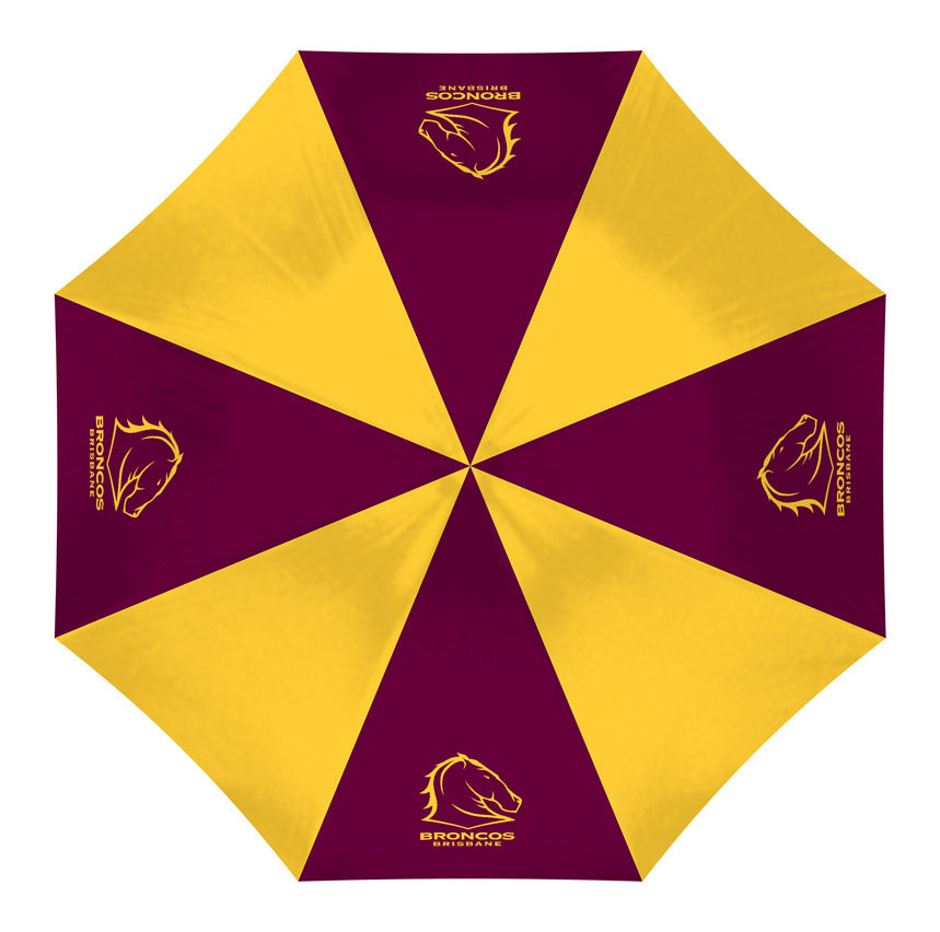 Brisbane Broncos Compact Umbrella - View 1