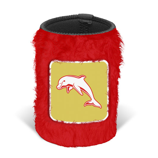 Dolphins Fluffy Can Cooler