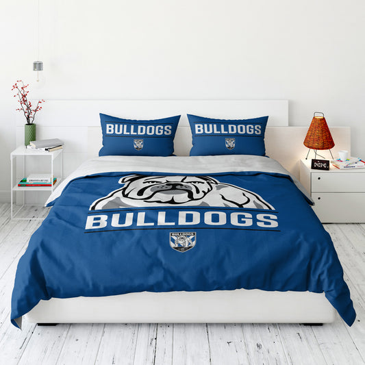 Canterbury-Bankstown Bulldogs Quilt Cover Set Queen - View 1