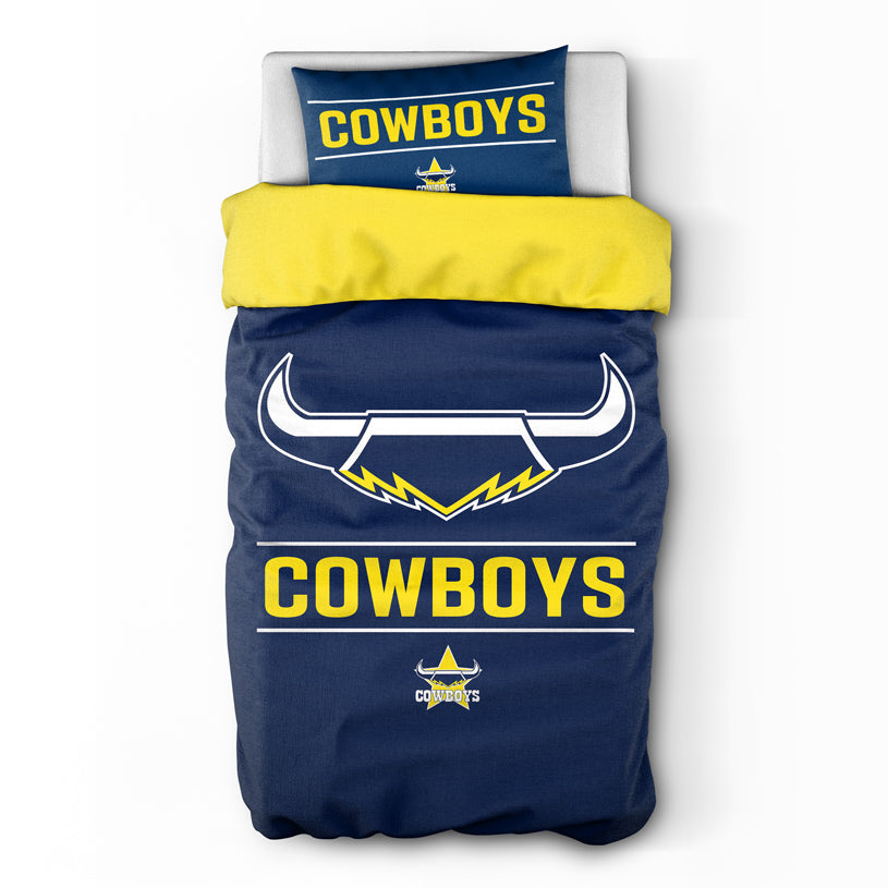 North Queensland Cowboys Quilt Cover Set Single