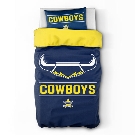 North Queensland Cowboys Quilt Cover Set Single - View 1