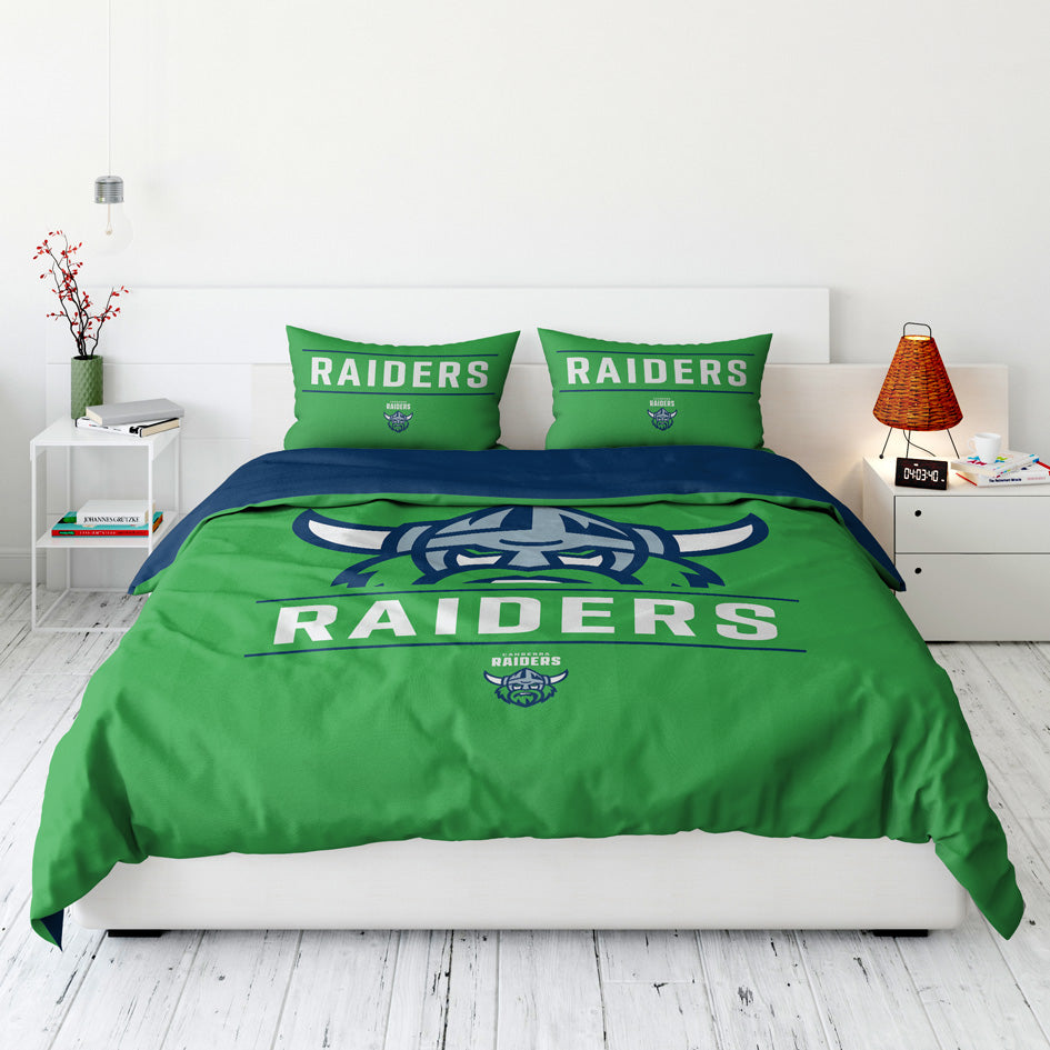 Canberra Raiders Quilt Cover Set Queen - View 1