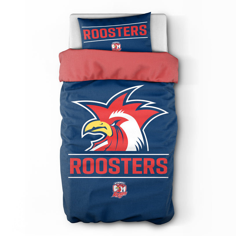 Sydney Roosters Quilt Cover Set Single