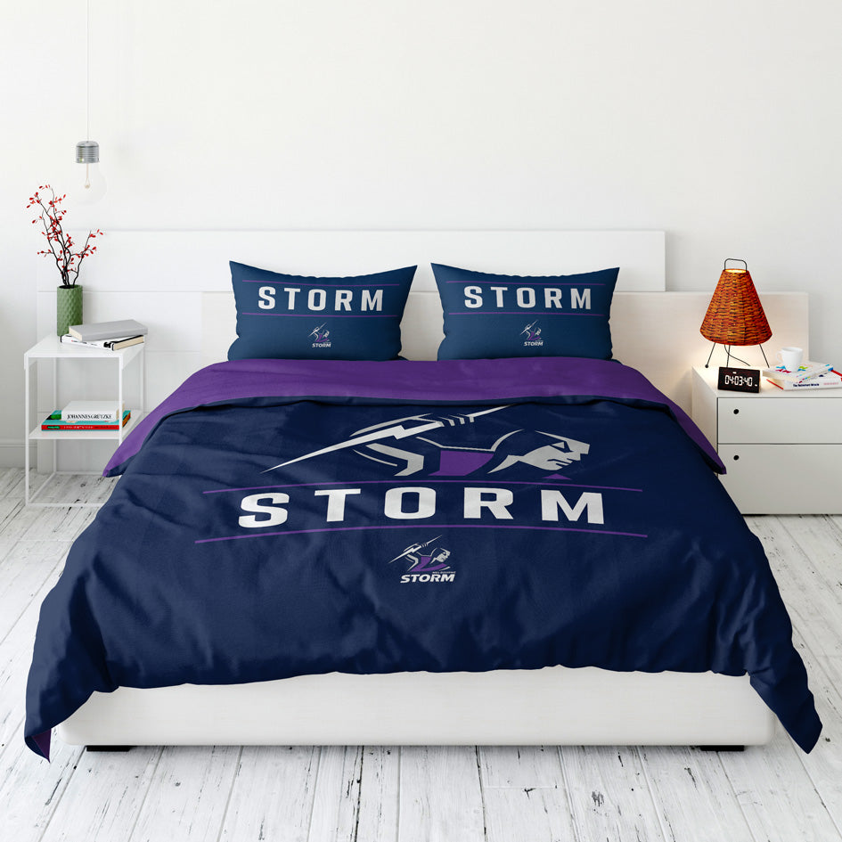 Melbourne Storm Quilt Cover Set Queen