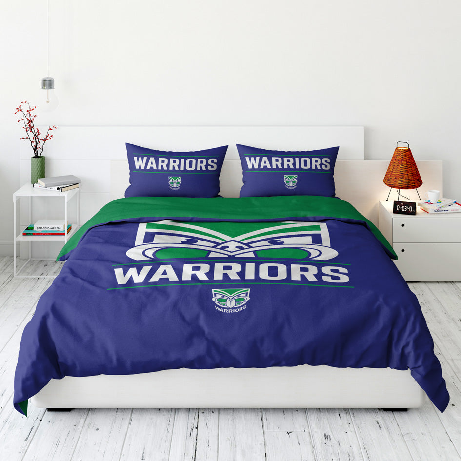 New Zealand Warriors Quilt Cover Set Queen - View 1