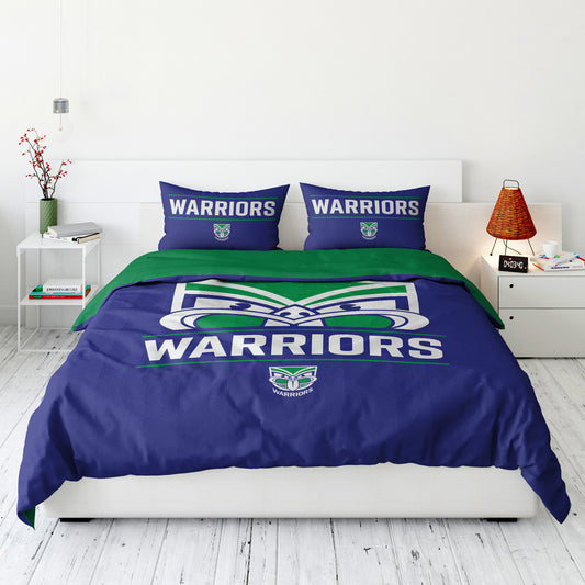 New Zealand Warriors Quilt Cover Set Queen - View 1