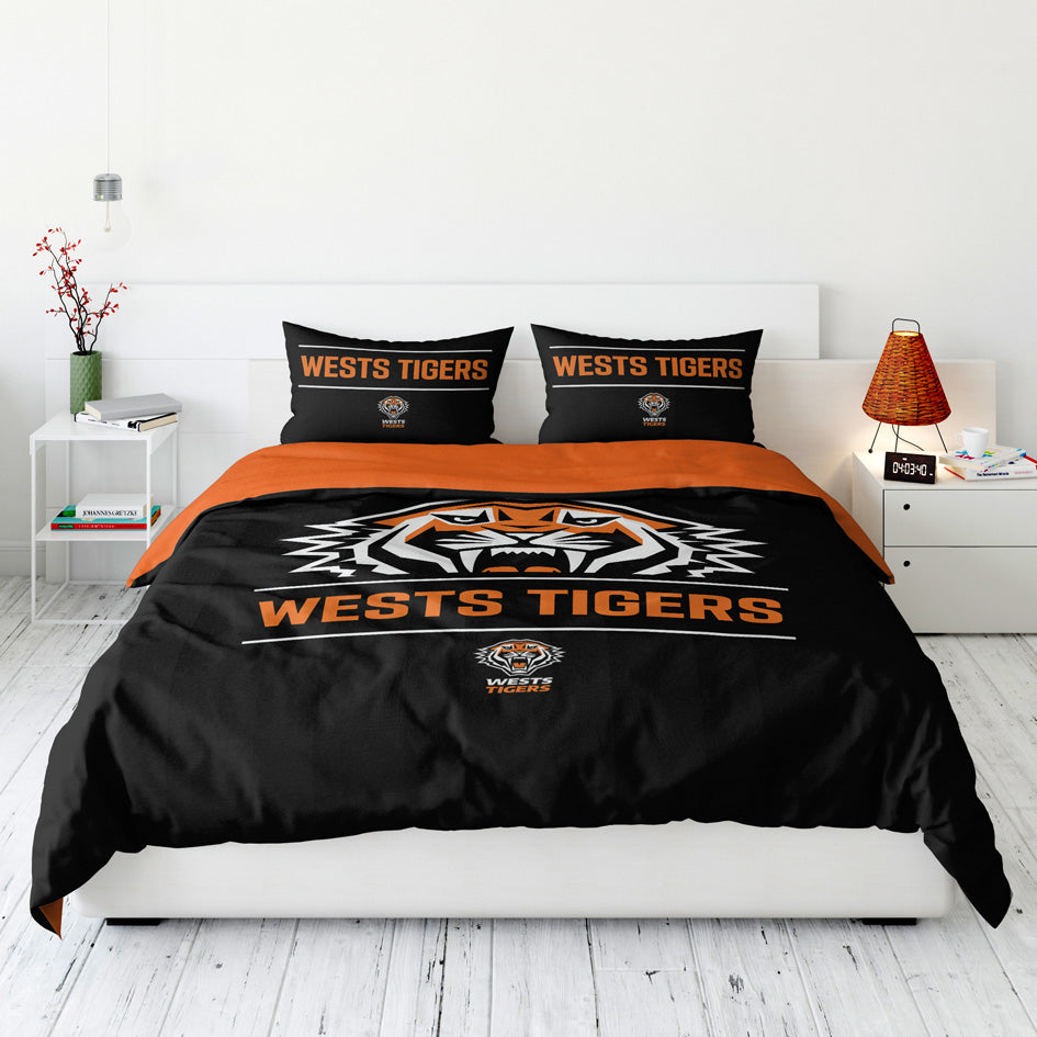 Wests Tigers Quilt Cover Set Queen