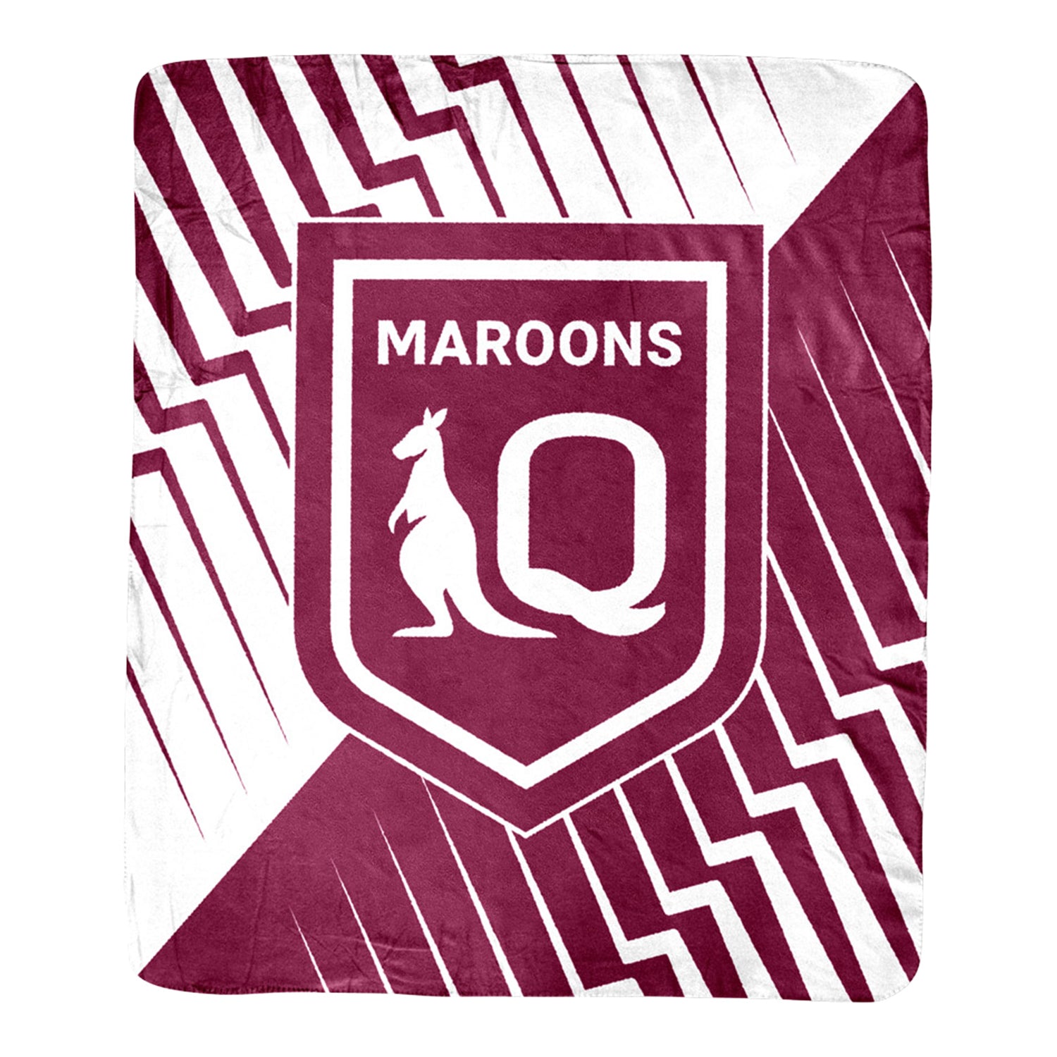 QLD Maroons Coral Fleece Rug - View 1