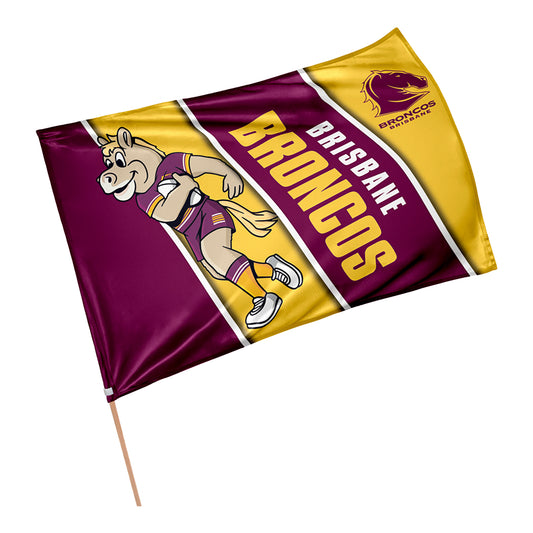 Brisbane Broncos Retro Game Day Flag