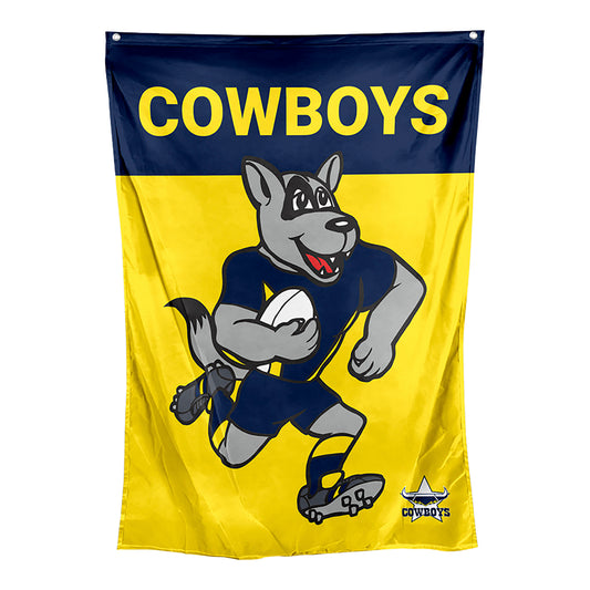 North Queensland Cowboys Mascot Wall Flag