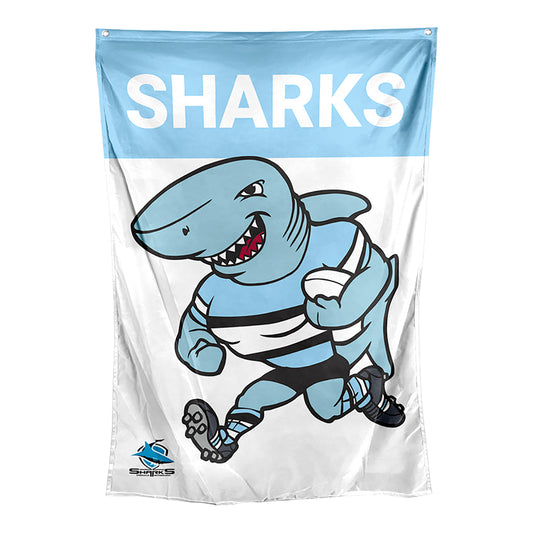 Cronulla-Sutherland Sharks Mascot Wall Flag