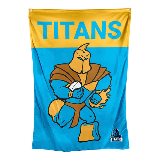 Gold Coast Titans Mascot Wall Flag