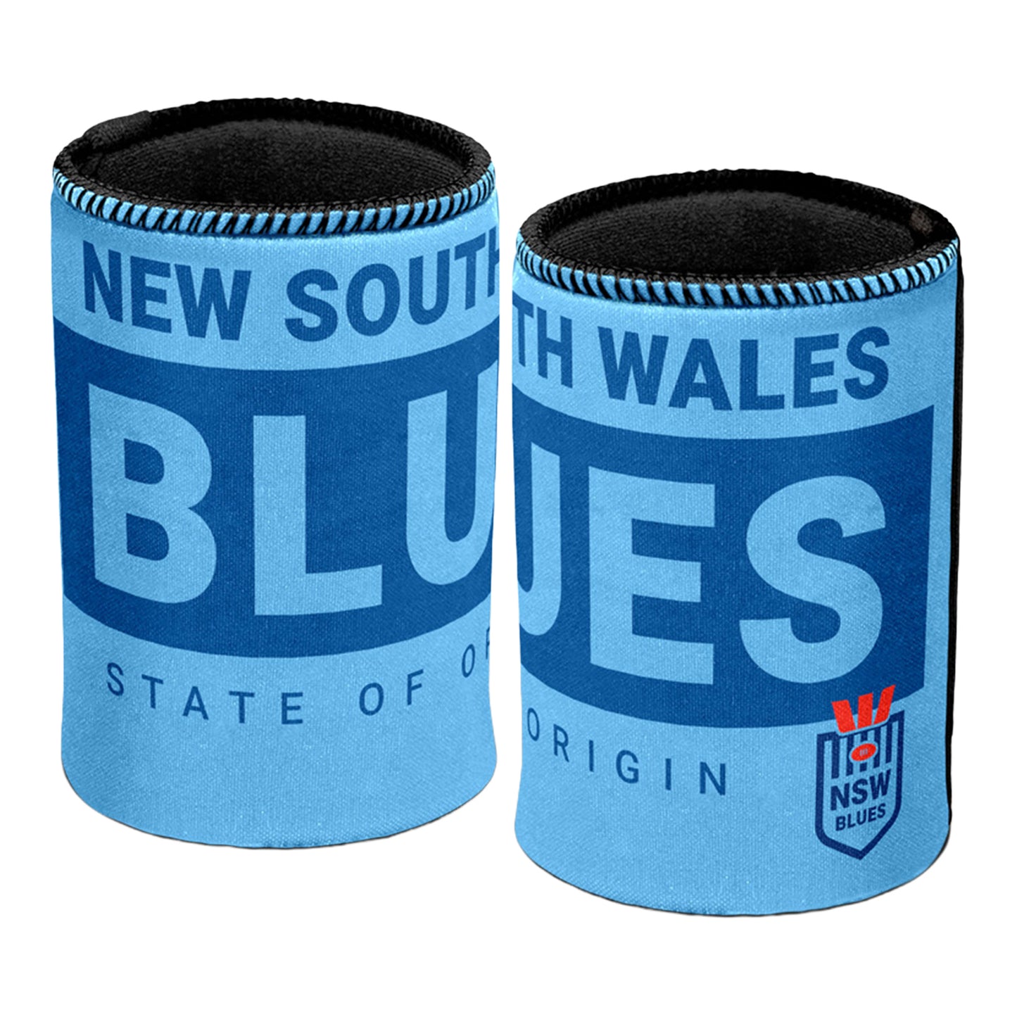 NSW Blues Text Can Cooler