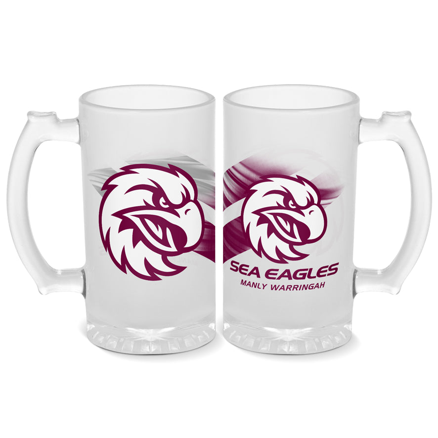 Manly Warringah Sea Eagles Stein Frosted 500ml