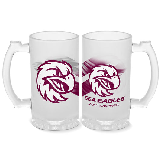 Manly Warringah Sea Eagles Stein Frosted 500ml - View 1