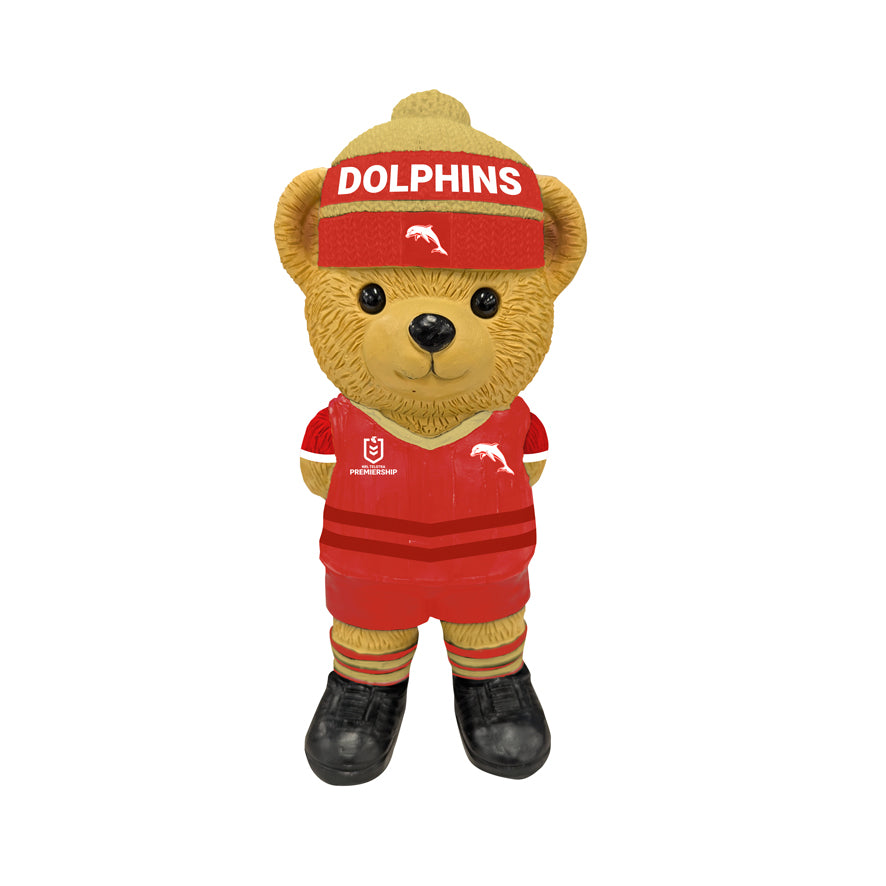 Dolphins Bear Statue - View 1
