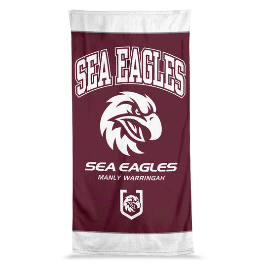 Manly Warringah Sea Eagles Jumbo Beach Towel - View 1