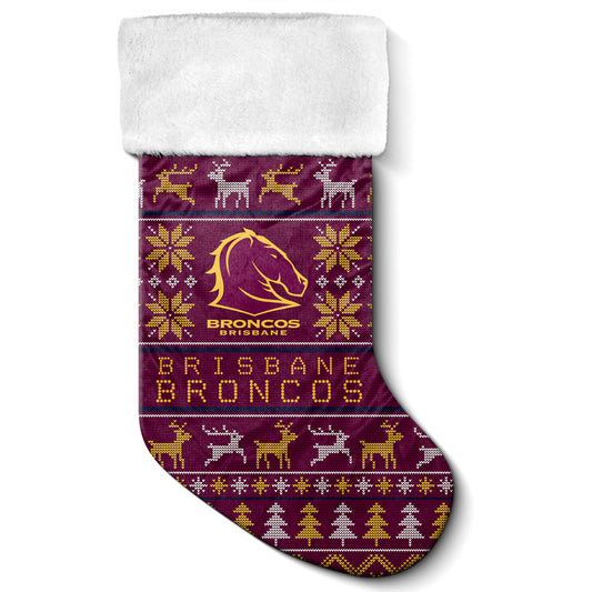 Broncos Xmas Stocking 47cm - View 1