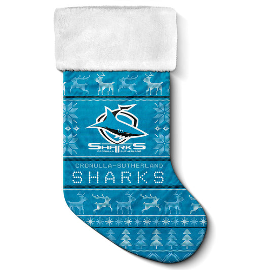 Sharks Xmas Stocking 47cm - View 1