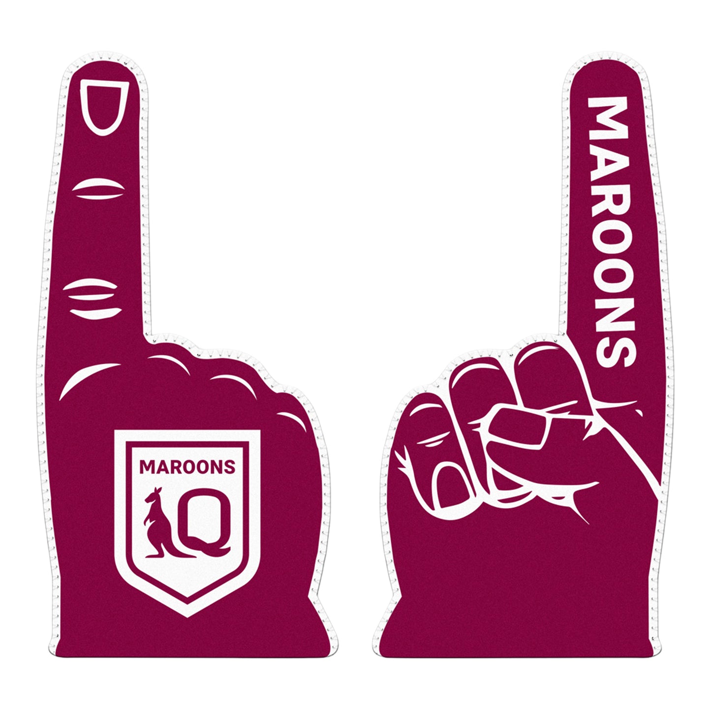 QLD Maroons Supporter Hand