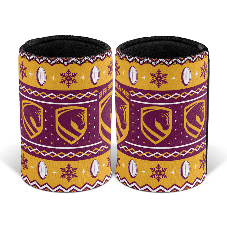 Brisbane Broncos Xmas Can Cooler - View 1
