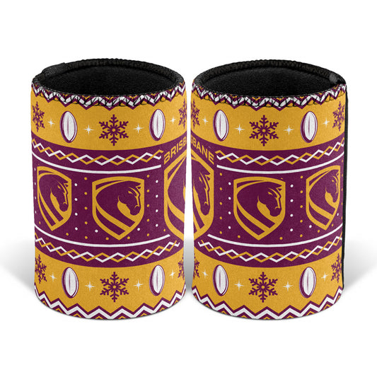 Brisbane Broncos Xmas Can Cooler - View 1