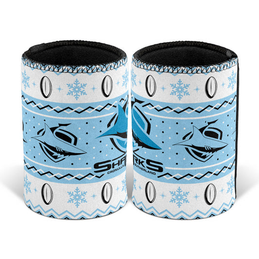 Cronulla-Sutherland Sharks Xmas Can Cooler - View 1