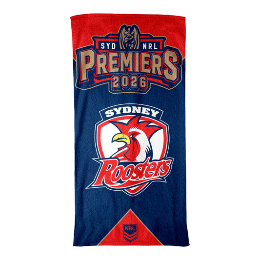 Sydney Roosters Premiership 2026 Beach Towel - Pre-Order - View 1