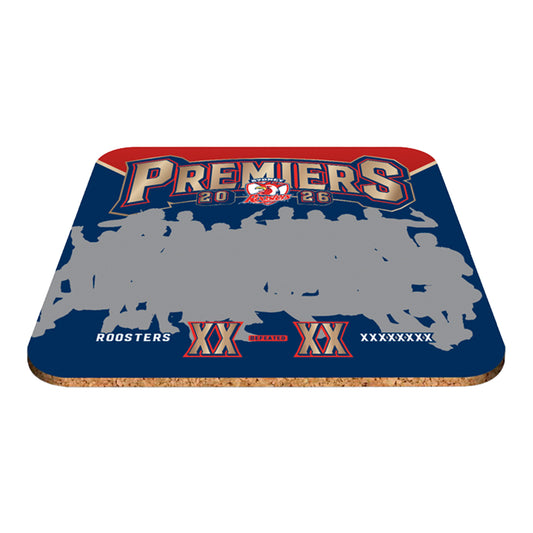 Sydney Roosters Premiership 2026 Photo Coaster 4 Pack - Pre-Order - View 1